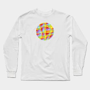 Circus Rainbow Plaid Long Sleeve T-Shirt